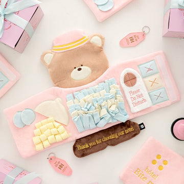 BITE ME Bell Boy Bear Nosework Mat