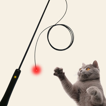 PETGEEK Lumiwhisker Fiber-Optic Cat Wand Toy