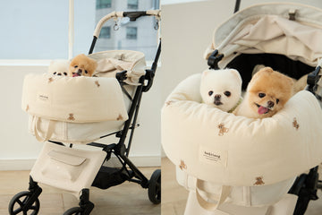 BA&TTANG Teddy Bear Stroller Seat & Bag