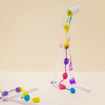 ZOOAHPET Kasha Rainbow Stick Teaser Toy - BORINGTHINGS