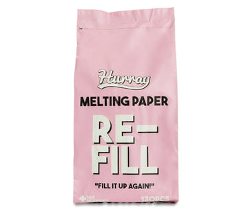 HURRAY Melting Paper Home Pack Pet Wet Wipes Refill (130 PCS)