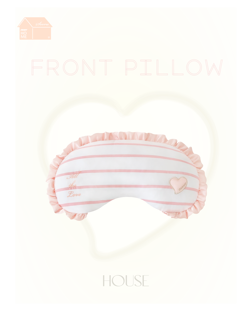 I AM SEORU House Front Pillow (Pink)