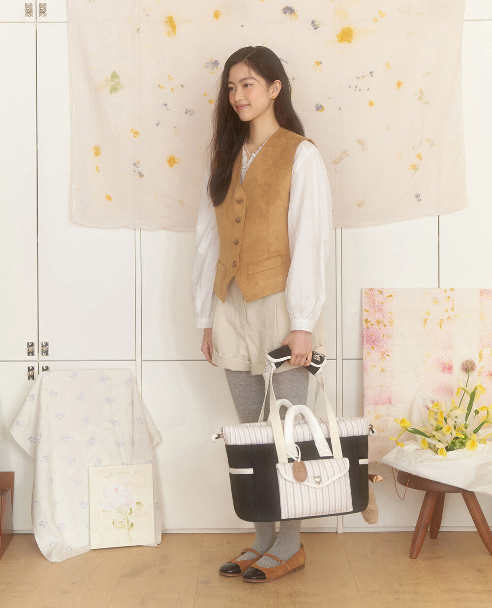 I AM SEORU Letter Bag Set (Black)