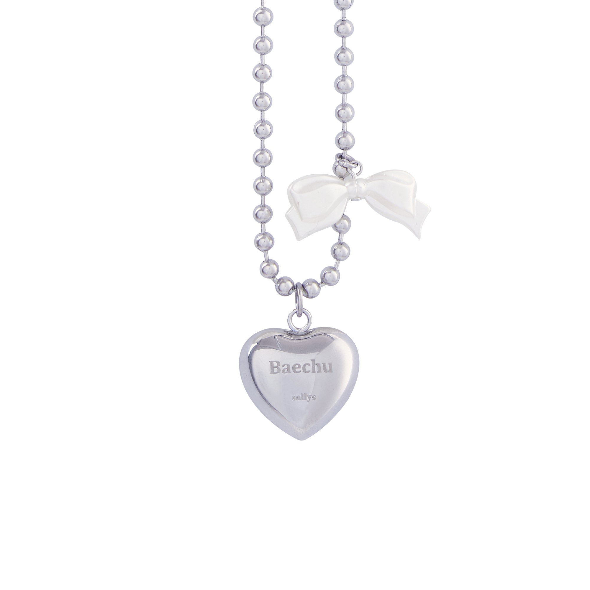 THESALLYSLAW Shine Heart Naming Necklace (Human / Pet)