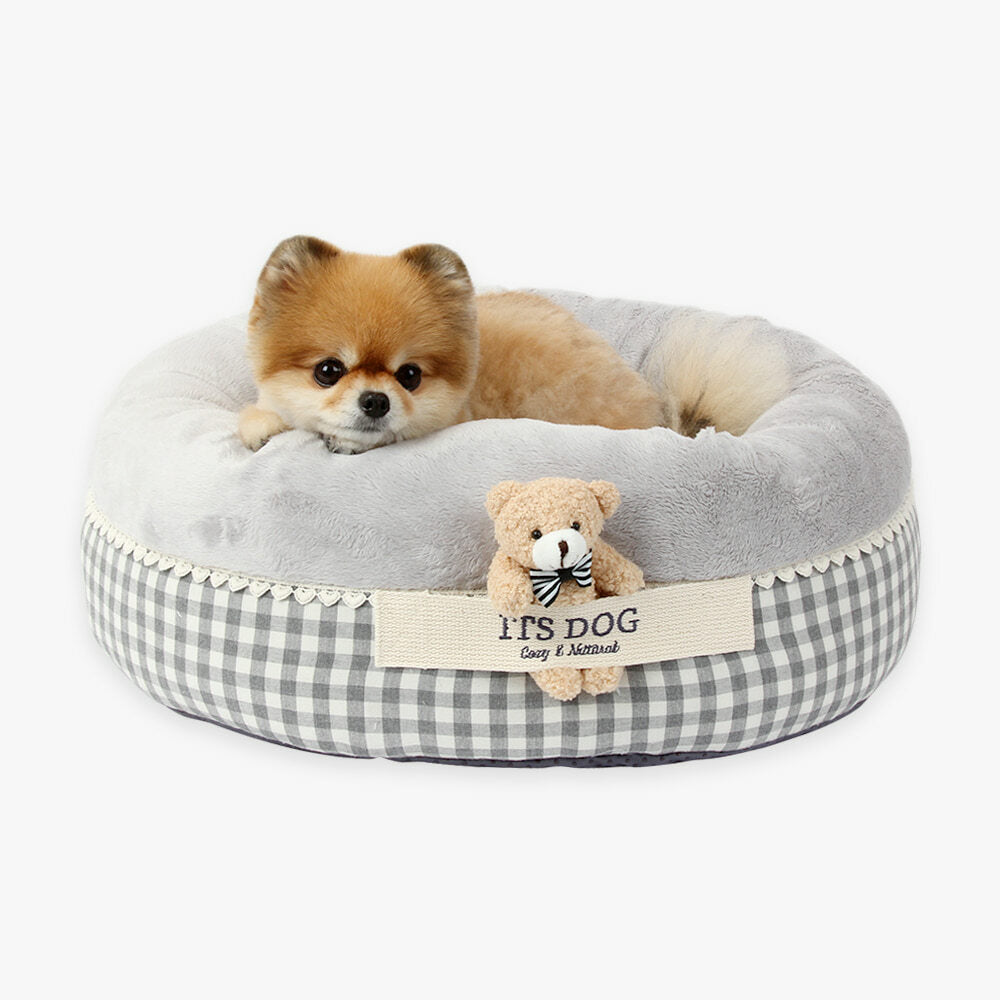 ITS DOG Peekaboo Bear Round Bed