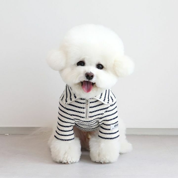 CHIOT Essential Stripe Half Zip Up