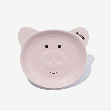 BRIDGE DOG Piggy Dish - Pink (Glossy)