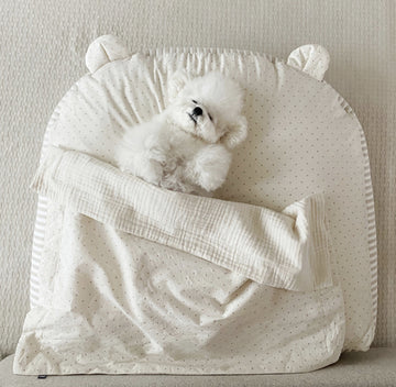 HUBSCH Milk Bread Bear Cushion